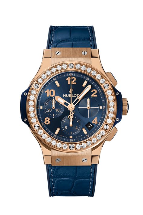 hublot big bang gold blue diamonds price|Hublot big bang 42mm price.